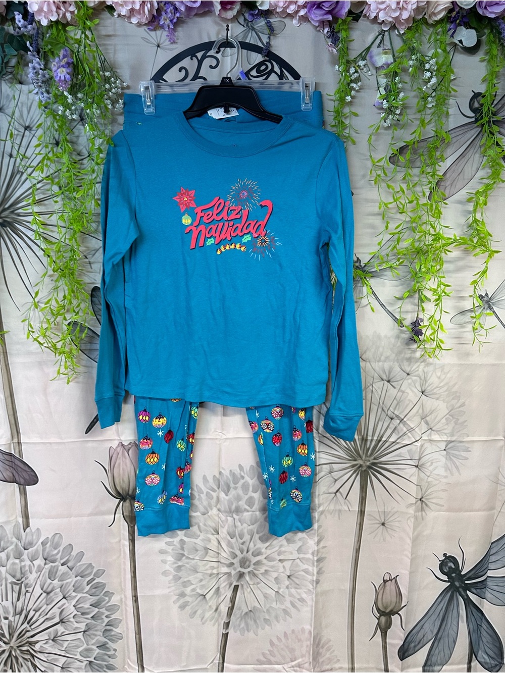 Wondershop Teal 'Feliz Navidad' Women’s Pajama Set